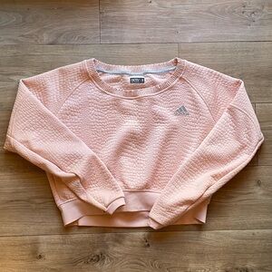 Adidas AKTivAgainst Cancer Climalite Pullover in Vapour Pink